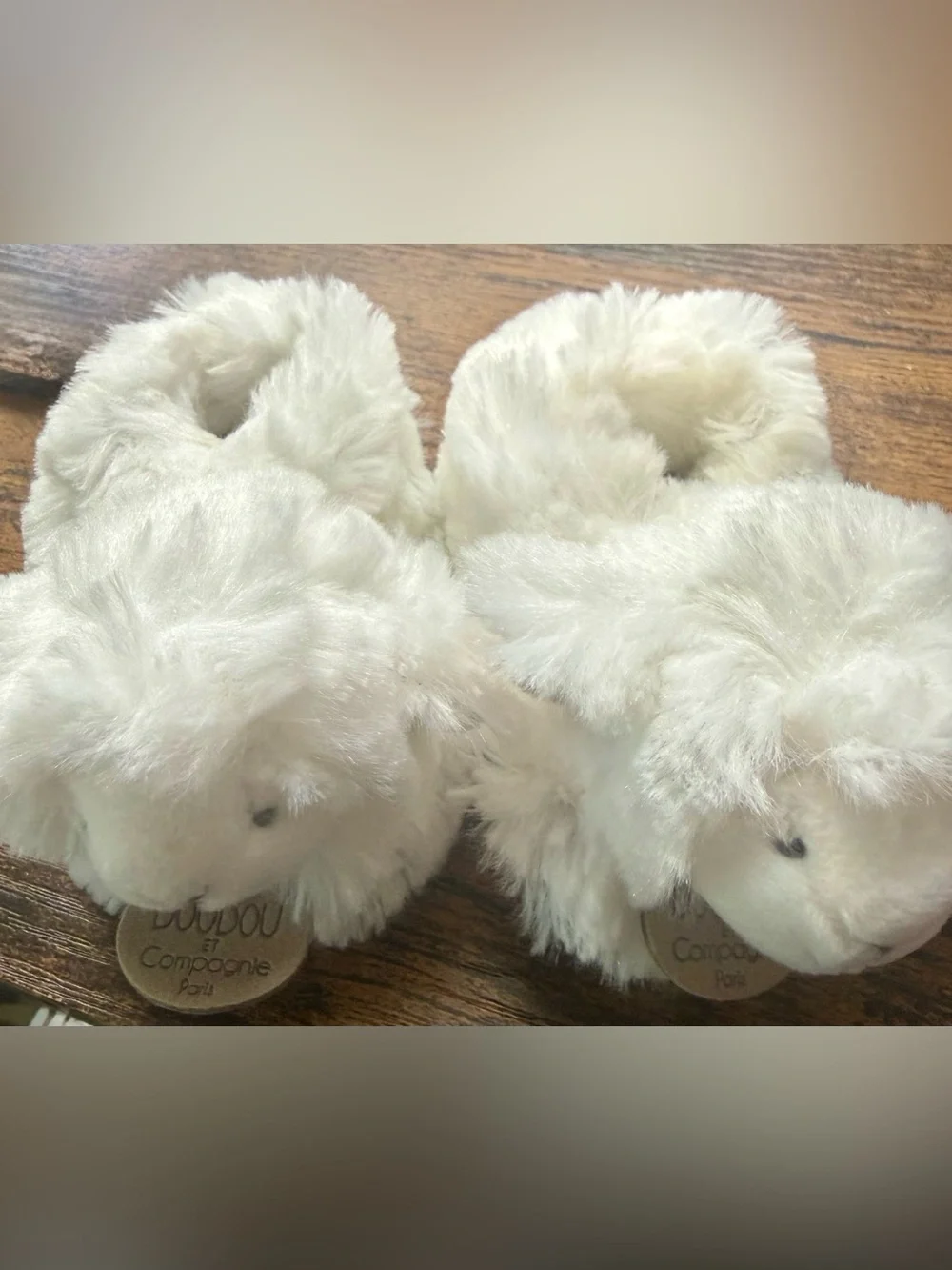 Doudou et Compagnie Paris Plush Rattle Baby Lamb Botties 0-6 Mo Baby Gift~New